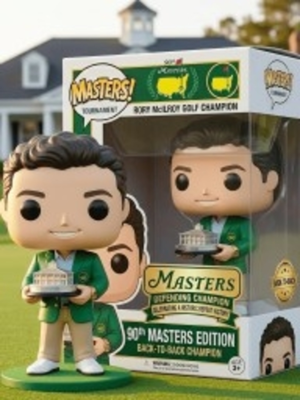 Masters Champion Vinyl Figure with Green Jacket and Tan Pants